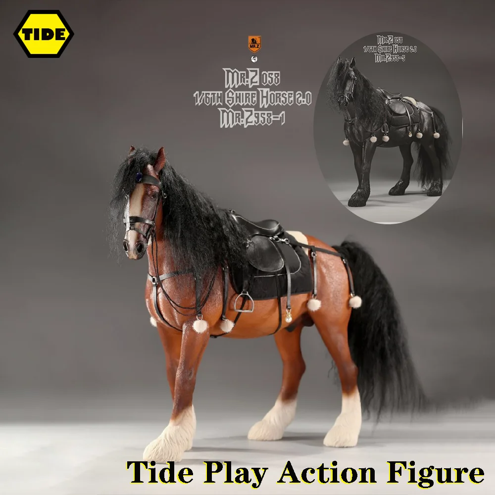 MR.Z MRZ058 1/6 Scale Warrior Horse Resin Animal Statue Shire Horse