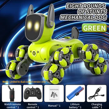 Nuovo Q200 Acusto-ottico Telecomando Robot Cane 360 Gradi Drift Stunt RC Auto Giocattoli Per Le Ragazze Dei Ragazzi Regalo Dei Bambini