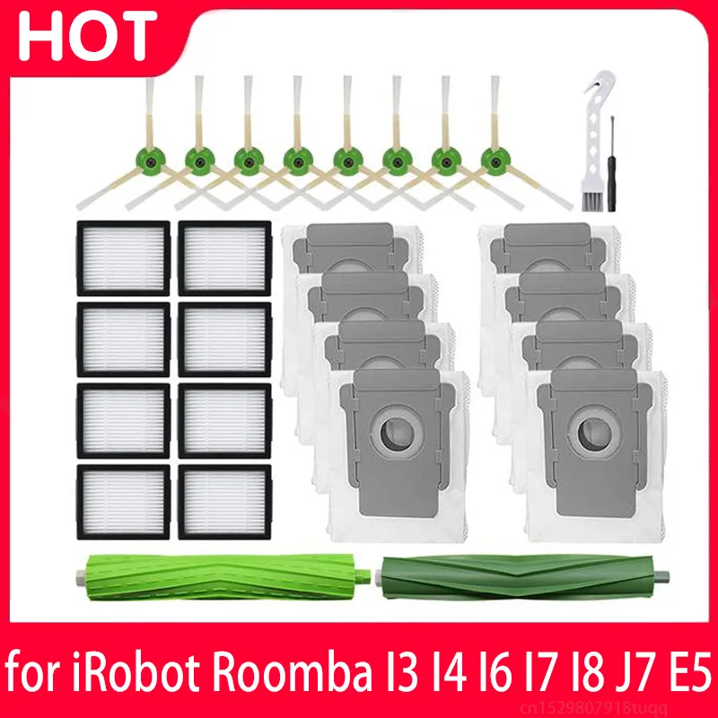 Authentic Roomba e5 e6 i3 i4 i5 i6 i7 i7+ i8 j7 Side Brush + 2 Filters  irobot