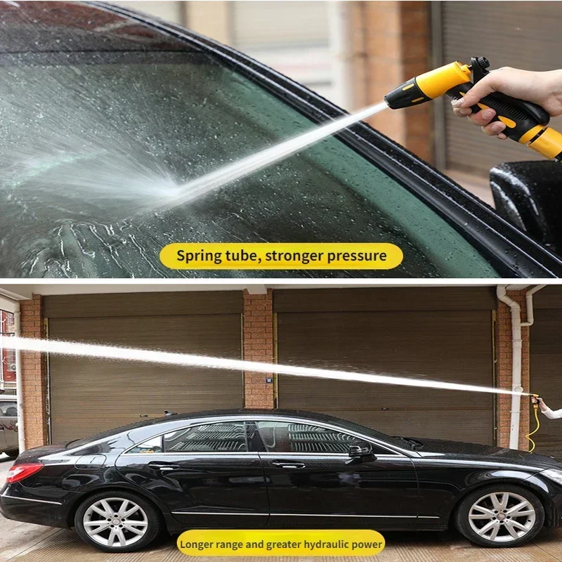 10-30 Meter Telescopic Water Pipe Car Washing Tool Set with High-pressure Nozzle Extension Hose Water Hose for Pressure Cleaner 2