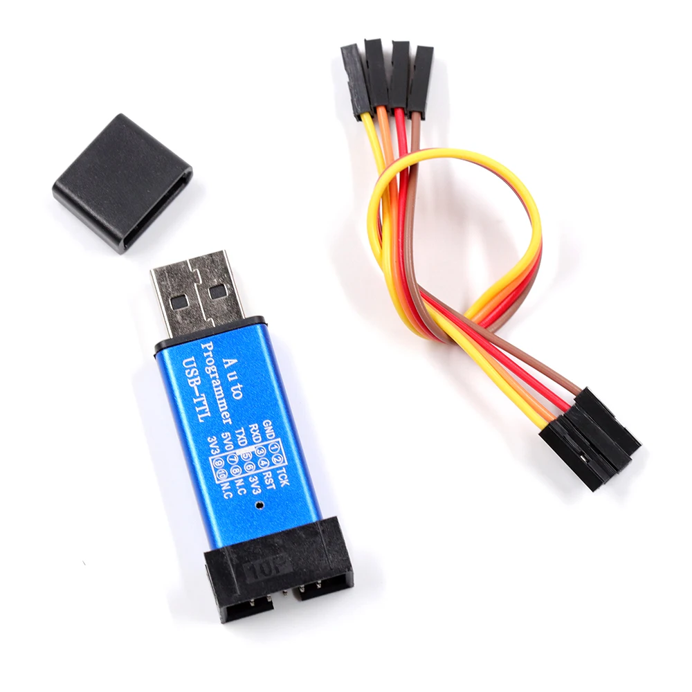 

3.3V 5V USB To TTL Microcontroller Programmer With STC Download Cable Expansion Board Random Color