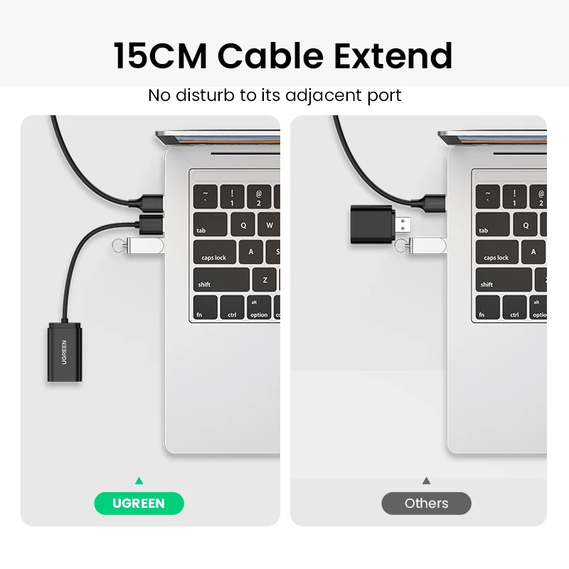 Ugreen Placa de Som Usb para 3.5 mm Interface de Áudio para Desktop Portátil Usb para Microfone Alto-falante Fone de Ouvido para Ps5 Ps4 Cartão de Áudio - Imagem 6