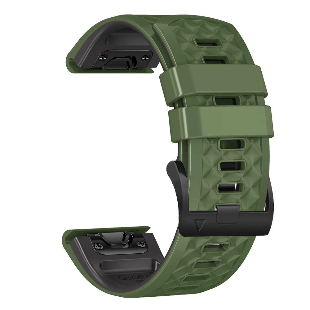 Versatile Silicone QuickFit Watchband, 22-26mm, Universal Fit