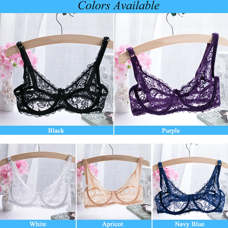 Sexy Lace Bralette Bra Women Underwear Push Up Bra Untra-Thin Comfortable Breathable Brassiere Plus Size Women Lingerie