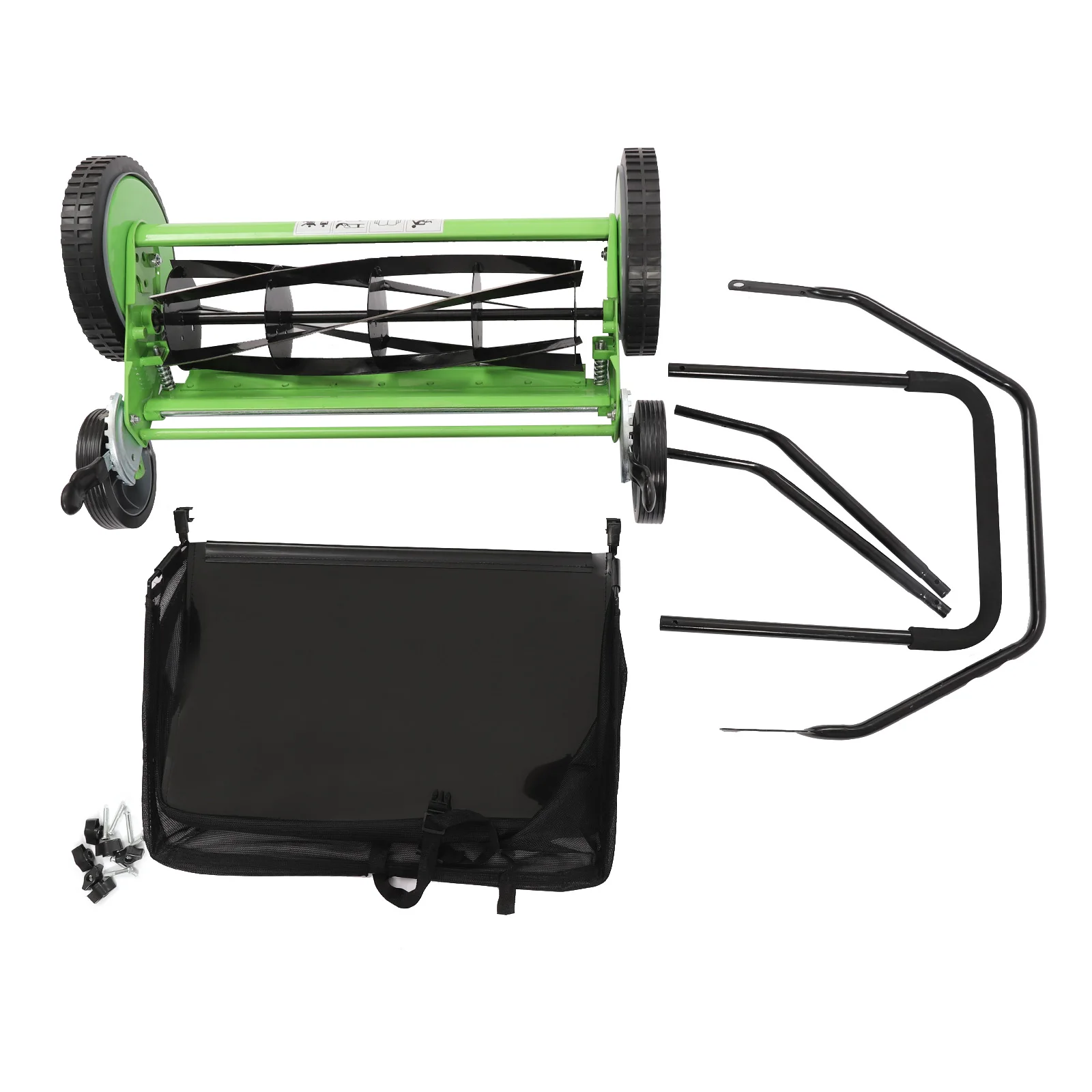 Reel Mower Walk-behind Lawn Mower with Grass Catcher for Lawn