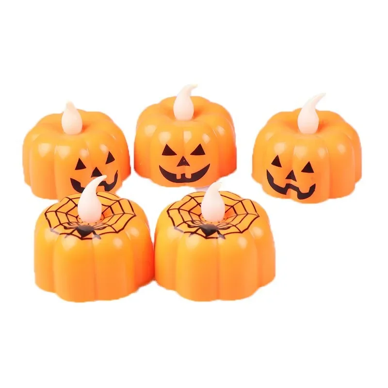 

1PC Halloween Party Decoration Supplies LED Electronic Pumpkin Lamp Atmosphere Decoration Lamp Luminous Toy Pumpkin Candle Lamp
