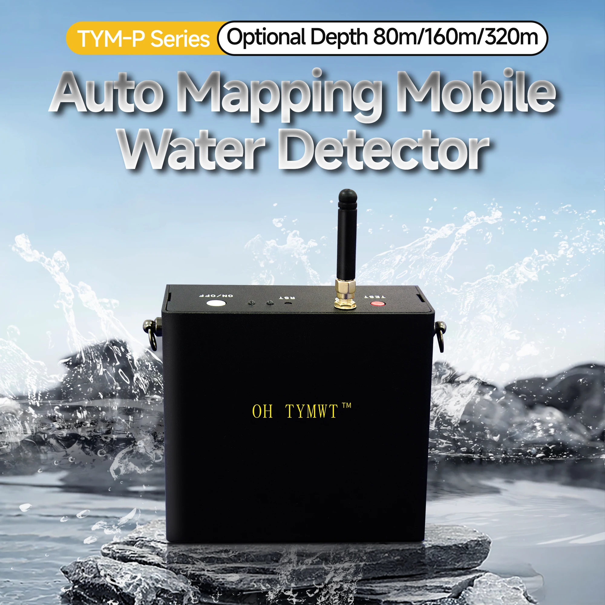 TYM P Series Mobile Phone Underground Water Detector Geophysical 160m Survey Tools underground water detector