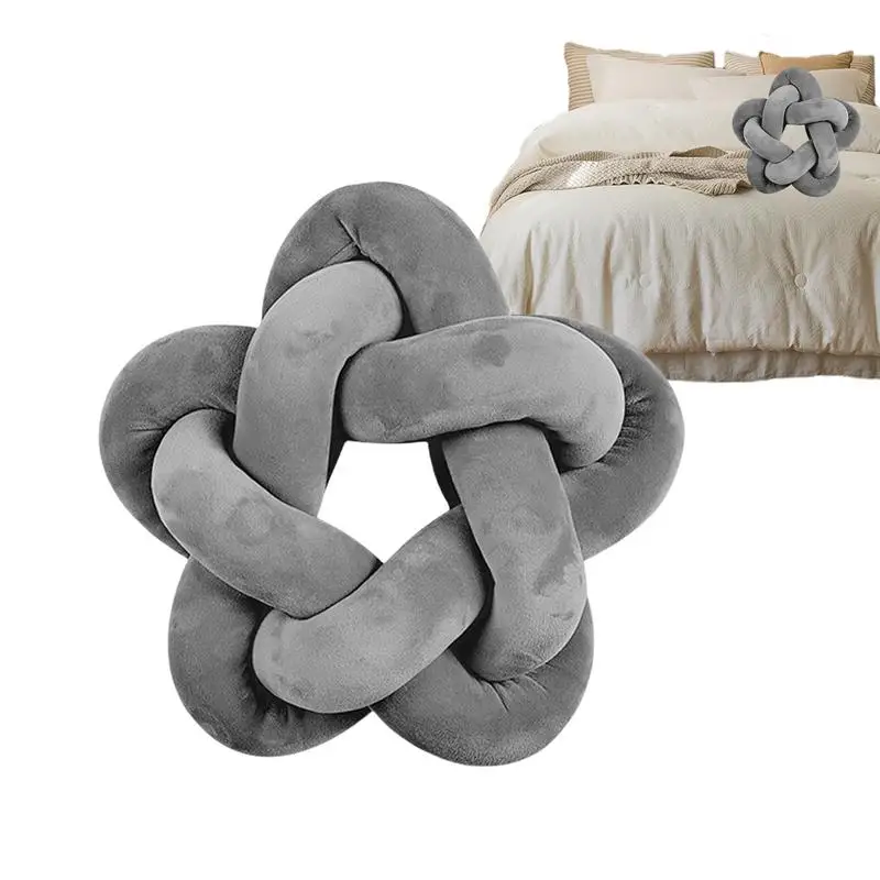 

Декоративная декоративная подушка, удобная плюшевая подушка с узлом, супер мягкие теплые подушки в форме звезды, декоративная подушка, милая подушка в форме звезды