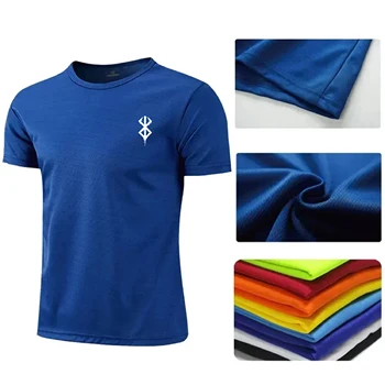 T-Shirt da Corsa per Uomo, Maglietta Sportiva Estiva, Jersey Maschile per Calcio, Asciugatura Rapida, Abbigliamento per Palestra e Fitness