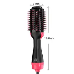 LISAPRO 2-in-1 Hair Dryer and Volumizing Hot Air Brush - UK (Red)