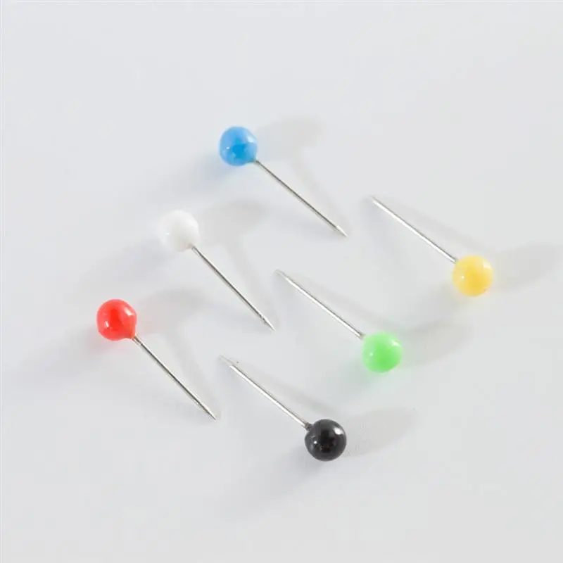 600pcs Multi-color Push Round Map Tacks for Maps Calendar Whiteboard Fabric Making Safety Colored Thumbtack Office School