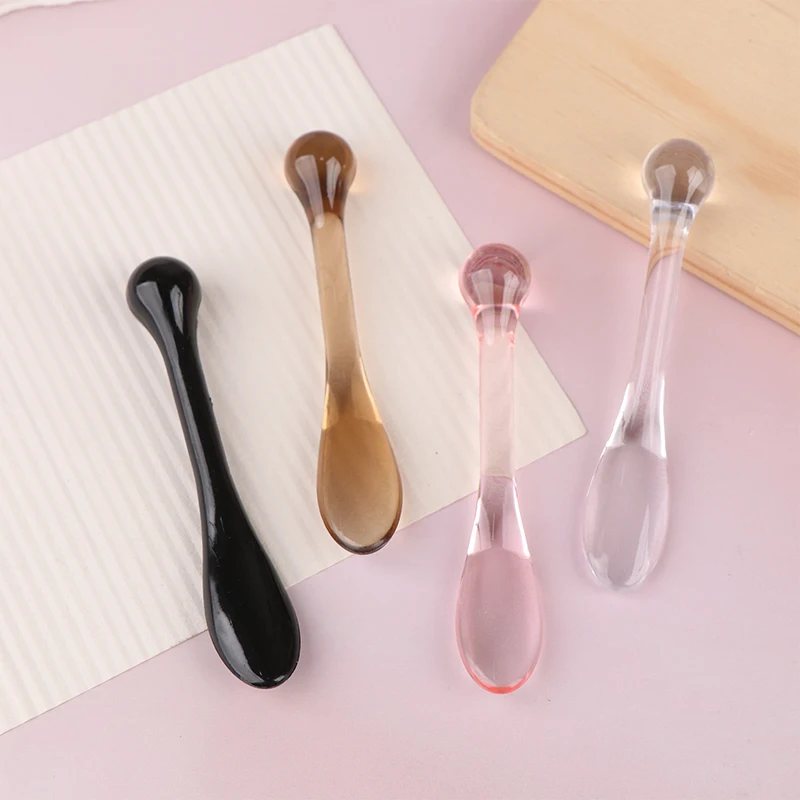 1/3 stücke Gesicht Creme Maske Schlamm Rühren Löffel Acryl Kosmetische Spatel Scoop Mit Box Schönheit Werkzeuge Absorbieren Roller gesichts Applikator – Detail 9