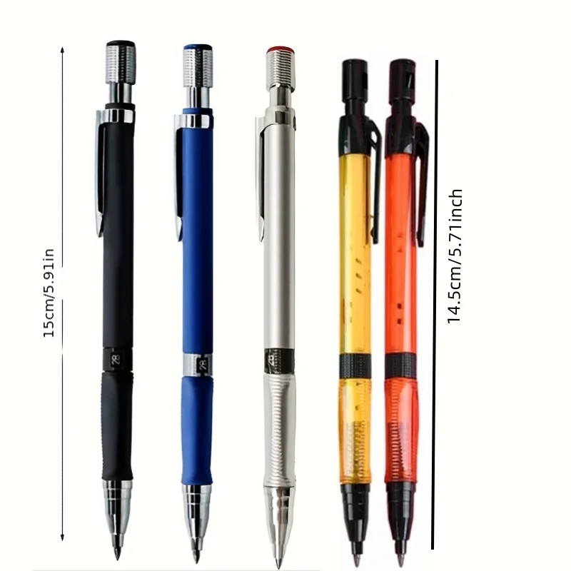 New 2.0mm Mechanical Pencil Set 6Color 2B Lead Refill Automatic Pencil Art Sketch Painting Office Writing Stationery Supplies 6
