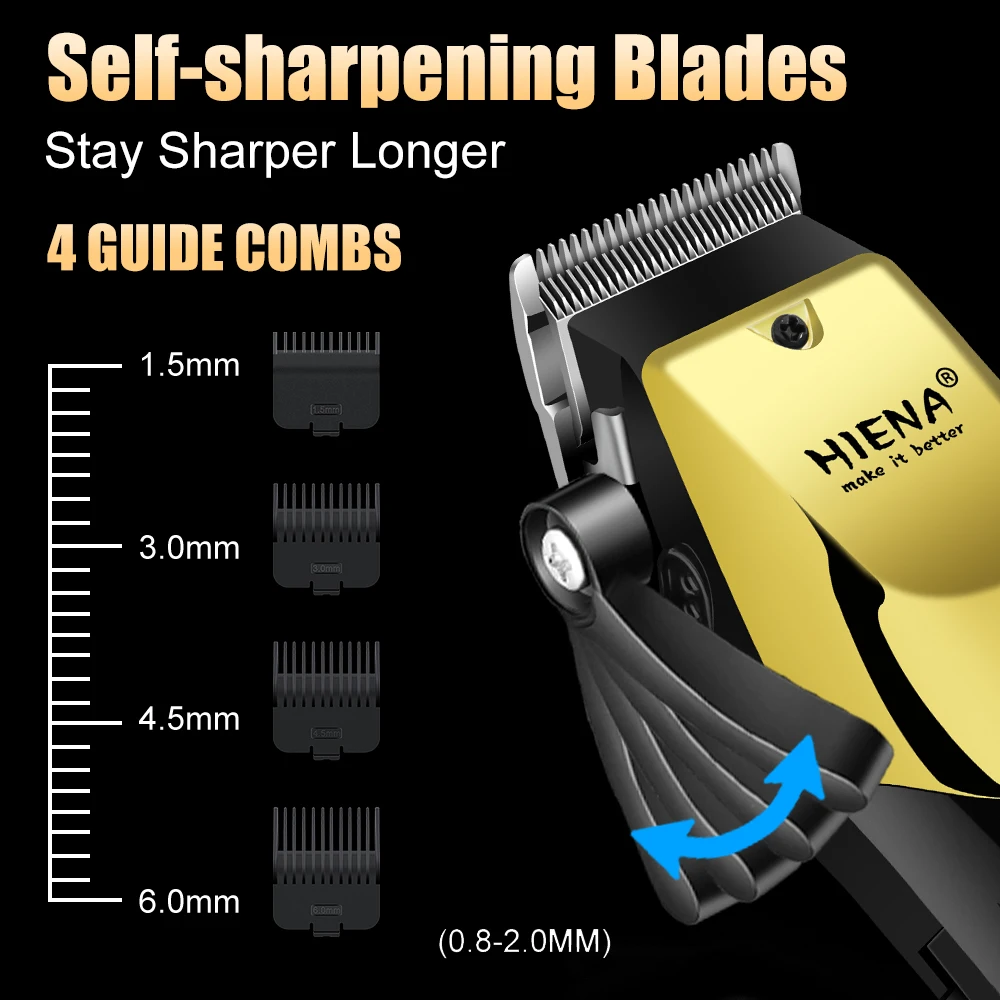 HIENA home-appliance Hair cutting machine Hair cutting machine professional Barber shop machines electric shaver man Hair set 6