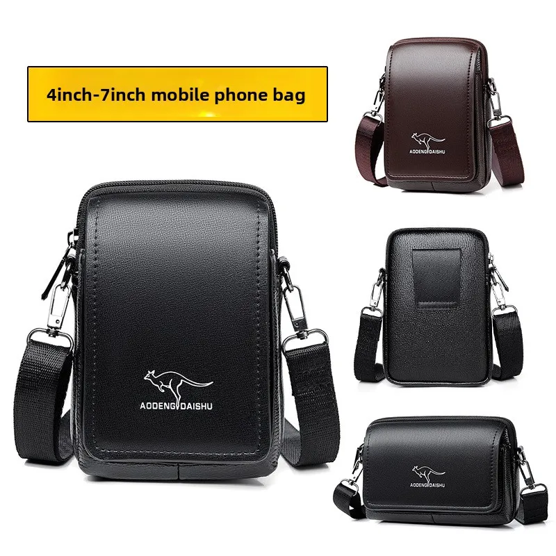 New Men's Mobile Phone Key Integrated Crossbody Bag Business Fashion Waist Bag For Phone