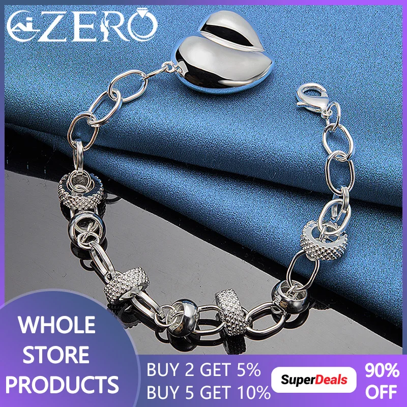 

Браслет ALIZERO из стерлингового серебра 925 пробы в форме сердца для женщин, свадебная помолвка, Модные женские ювелирные изделия, подарки на день Святого Валентина