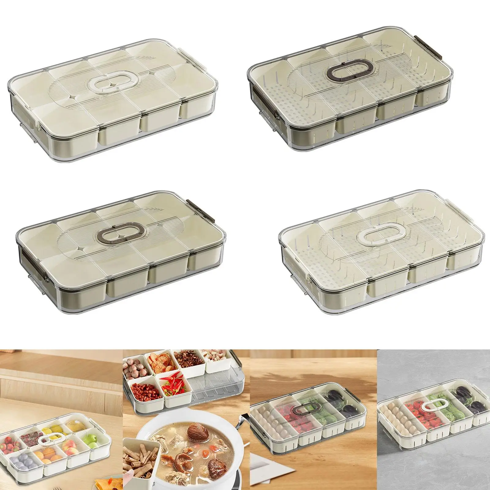 

Контейнер для хранения в холодильнике, лоток с дисплеем, контейнер для хранения еды в скандинавском стиле, Штабелируемый контейнер для фруктов для кухни, бытовая приправа для конфет