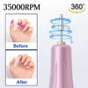 3 in 1 Nail Drill Machine 35000 RPM Wireless Rechargeable Manicure Machine for Polisher Pedicure Electric Drill With Nail Dryer 3