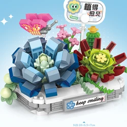 DIY Flower Vase & Succulent Garden Building Blocks Kit (No Box 370pcs)