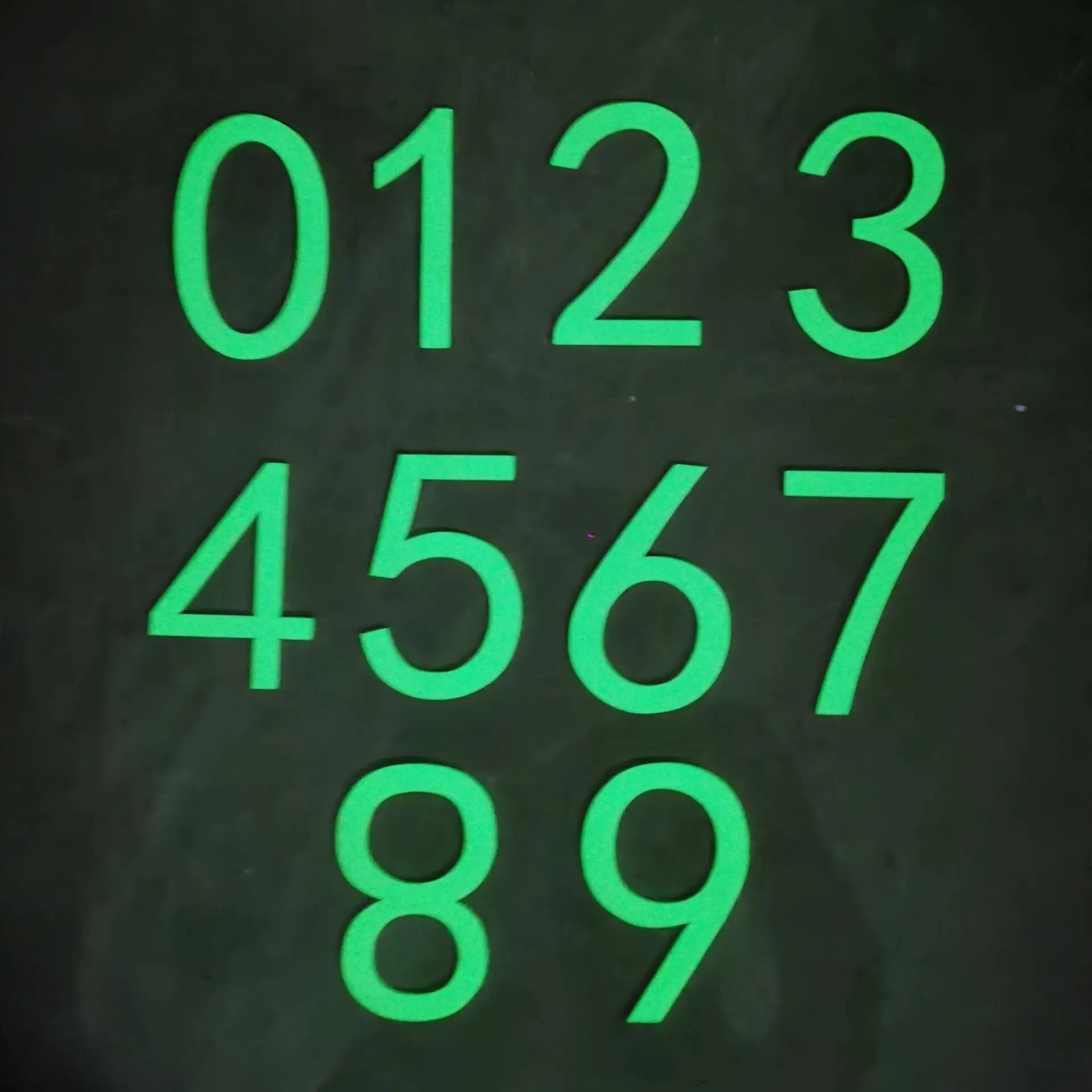 Glow-in-the-dark Door Number 3D Decoration