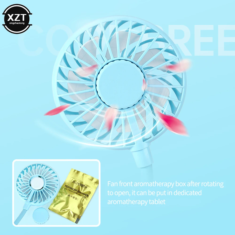 Bendable Cooling Fan Car Seat Clip Fan Usb Charging Small Mute Desktop Baby Stroller Summer Cooling Fans
