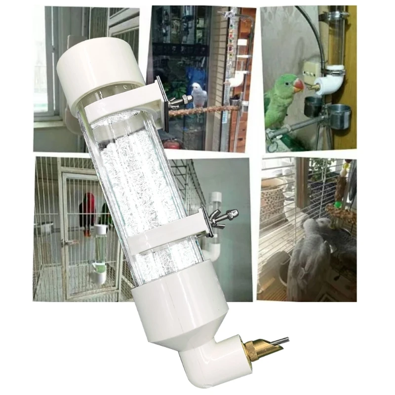 Parakeet Bird Feeder Pet Cage Hanging Automatic Bowl Drinking Water Dispenser For Parrot Budgies Cockatiel