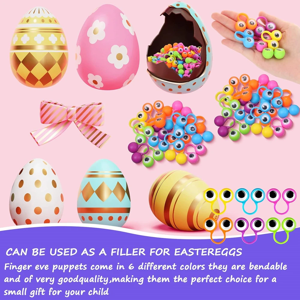 50/100 Stücke Spaß Auge Ring Fingerpuppe Spielzeug Set für Kinder Junge Mädchen Geburtstag Party Baby Dusche Geschenk Pinata Halloween Geschenk Dekoration – Detail 8