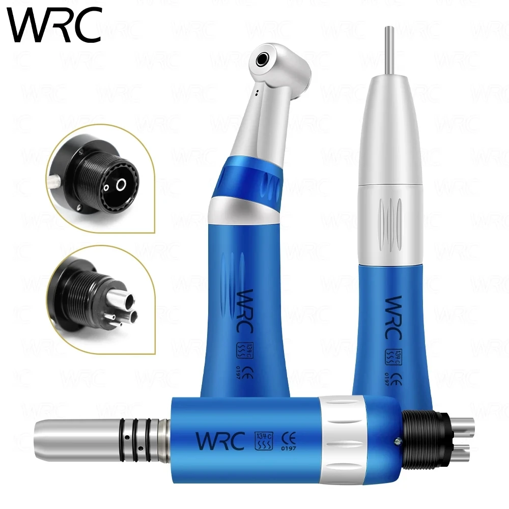 Стоматологический набор наконечников с низкой скоростью, внутренний водяной наконечник 1:1, прямой, контр-угол, Воздушный Двигатель, синяя турбина, набор с 2/ 4 отверстиями, скорость 20000 об/мин