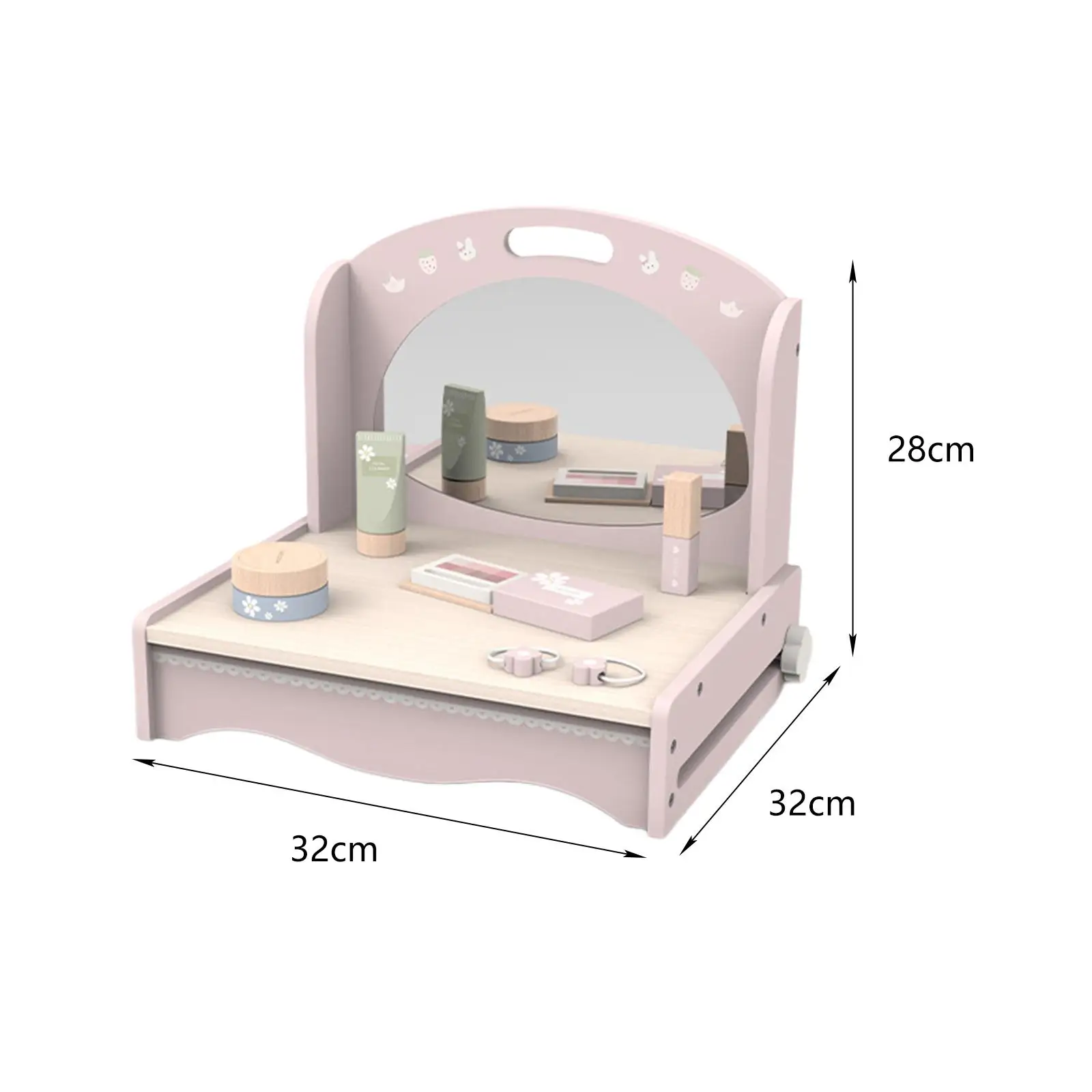Potable Kids Makeup Sets with Pretend Makeup Accessories Cosmetic Set Pretend