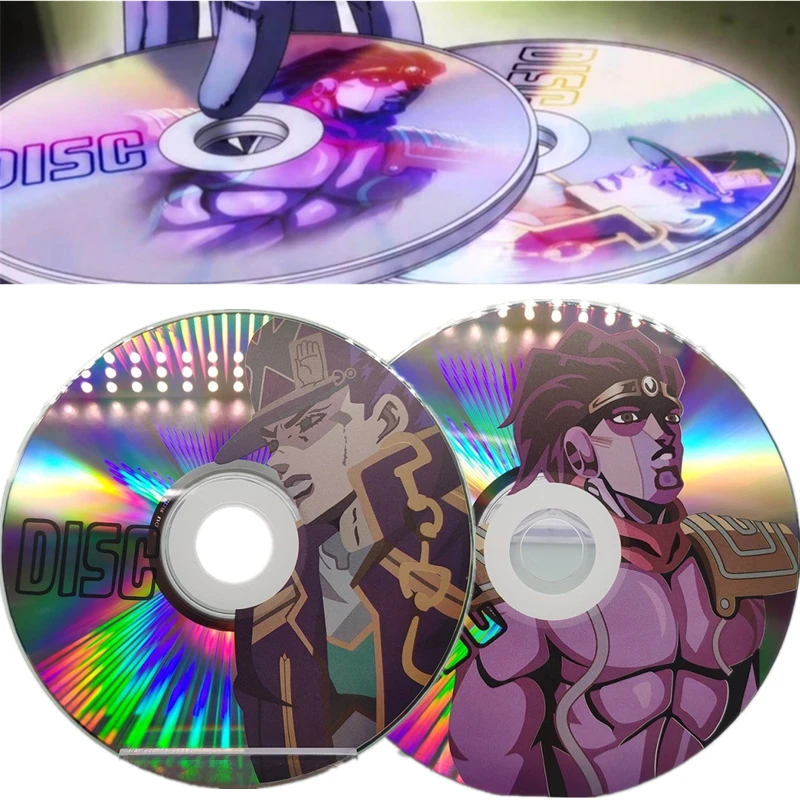 

Anime JoJo's Bizarre Adventure Kujo Jotaro Stand Star Platinum Cosplay Disc CD Prop Accessories Toy Gift