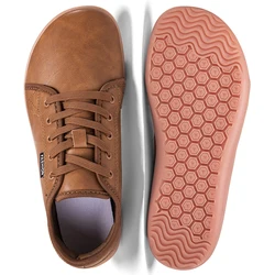 Unisex Minimalist Leather Slip - On Sneakers - 45 (6666 - brown)