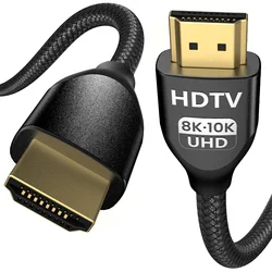Ultra High - Speed 8K HDMI 2.1 Cable with Dynamic HDR and Dolby Atmos Support (HDMI 2.1 Black 3M)