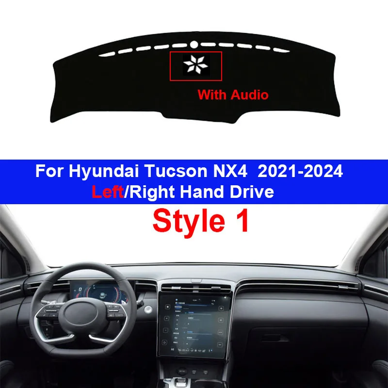 

Auto Car Dashboard Cover Dash Mat Carpet Cape For Hyundai Tucson NX4 2021 2022 2023 2024 LHD RHD Console Protector Sun-Shade