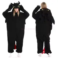 New Toothless Dragon Onesie Pajamas For Adult Jumpsuit Animal Pijamas How To Train Pyjama Unisex Homewear Cosplay Party Costumes - Image 5