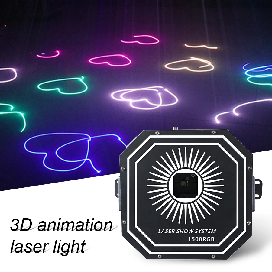 1.5w Rgb Upside Down Laser Light Recharge Rgb Laser Projection Lamp