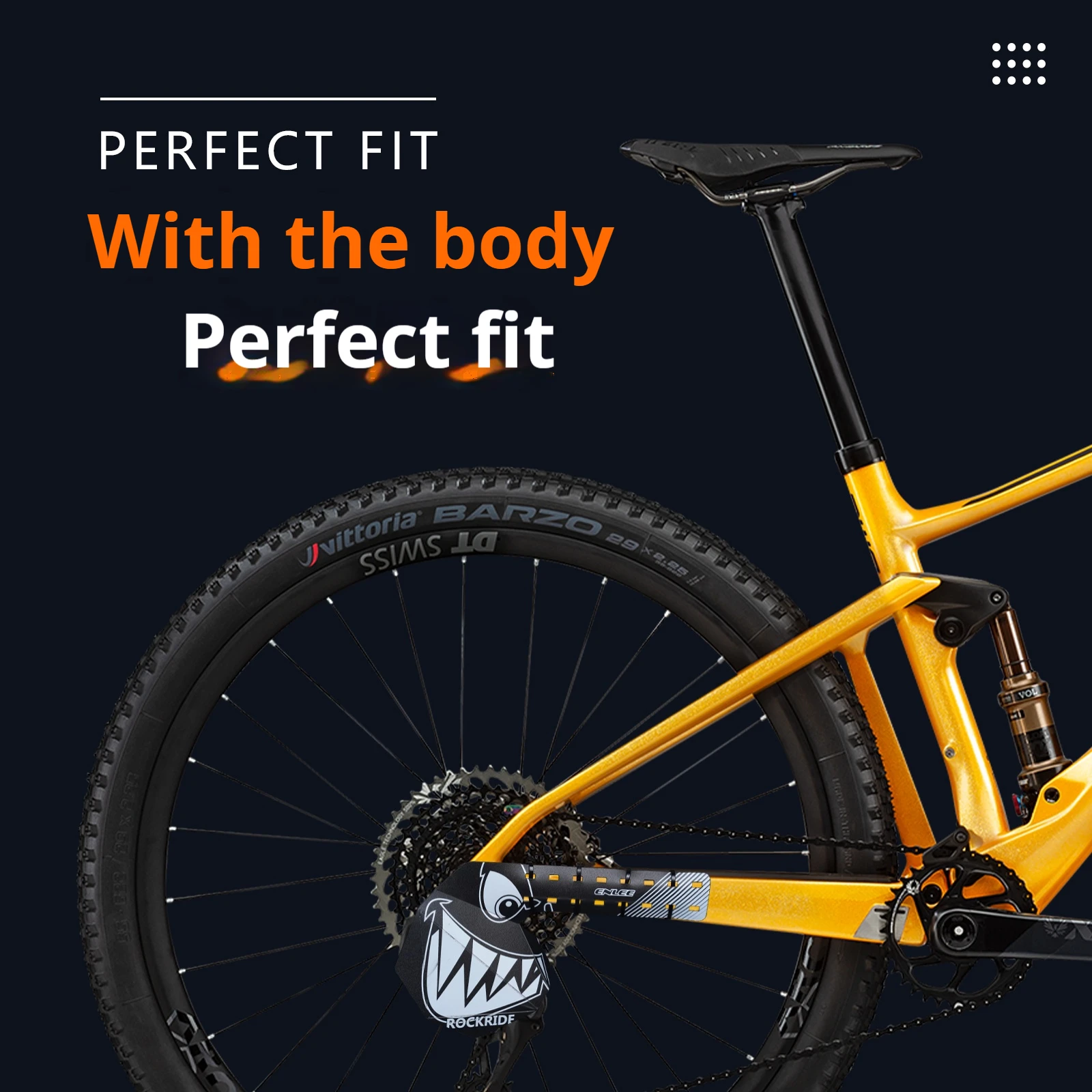 Bicycle Fender ENLEE Bike Hard Shell Fender Bicycle PP5 Rear Tire Wheel Mudguard MTB Bicycle Mud Guard Fender Cycling Part Accessories