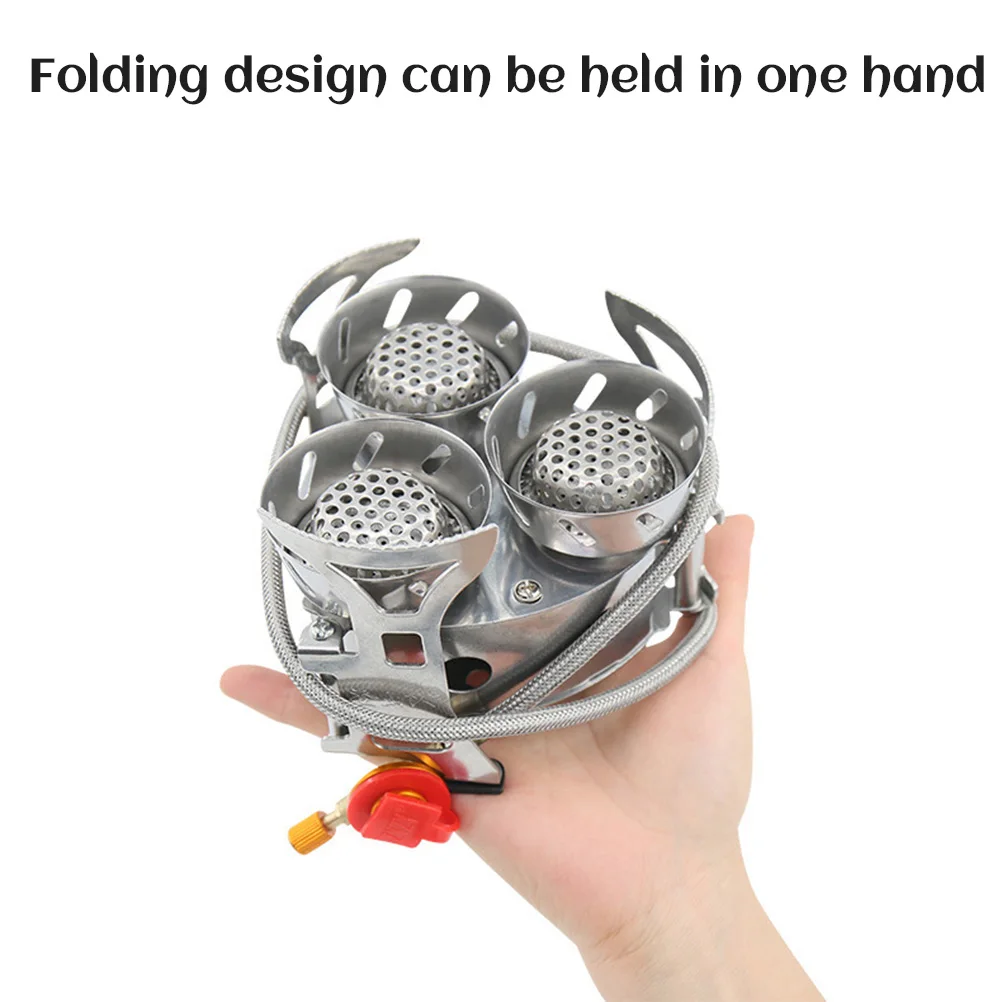 Camping Gas Burner Portable Camping Split Stove Gas Burner 11000W High Power Outdoor Cooking Gear With Storage Bag For Hiking Emergency Use