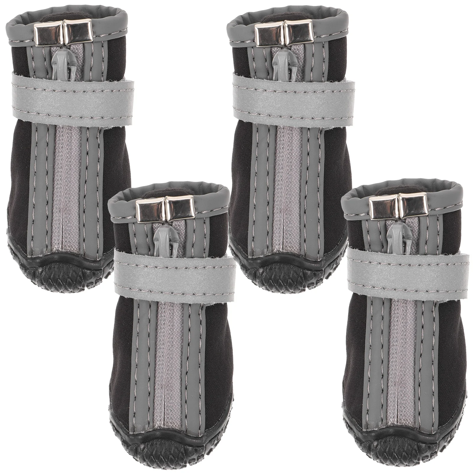 

4 Pcs Pet Shoes Booties for Dogs Paws Rain Puppy Boots Winter Rubber Outdoor Cat