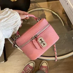 Elegant Women's Canvas Crossbody Bag - Chic Spring/Summer Shoulder Purse (Pink)
