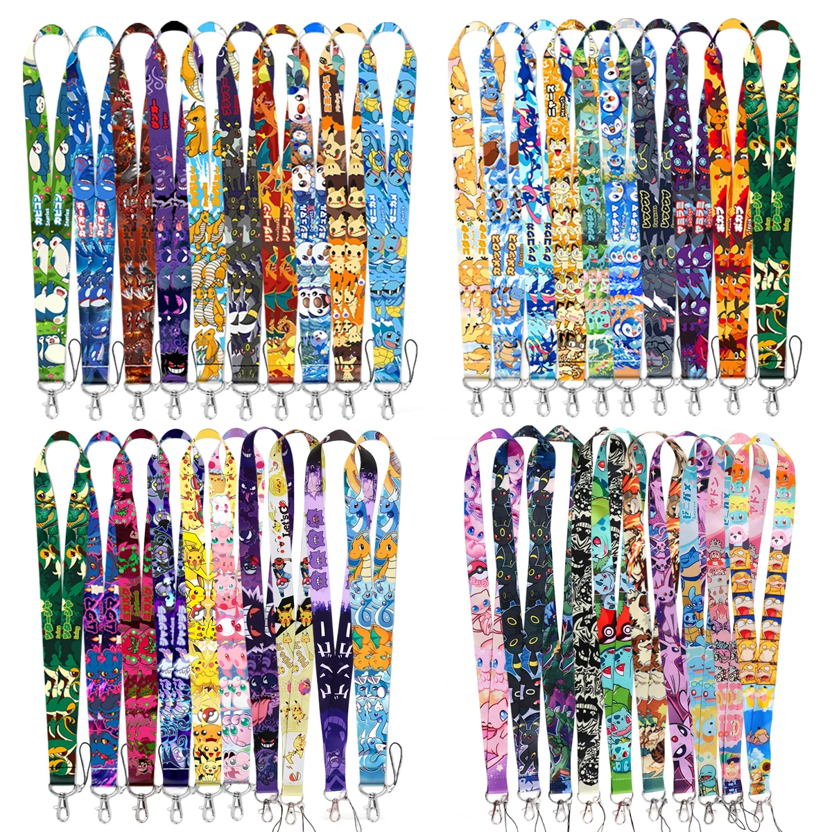 Großhandel Mix 5/10/20 Stück/Set Niedlicher Anime-Elfen-Monster-Halsriemen für Telefon, Schlüssel, Ausweishalter, coole Accessoires, Geschenk für Freunde – Detail 1