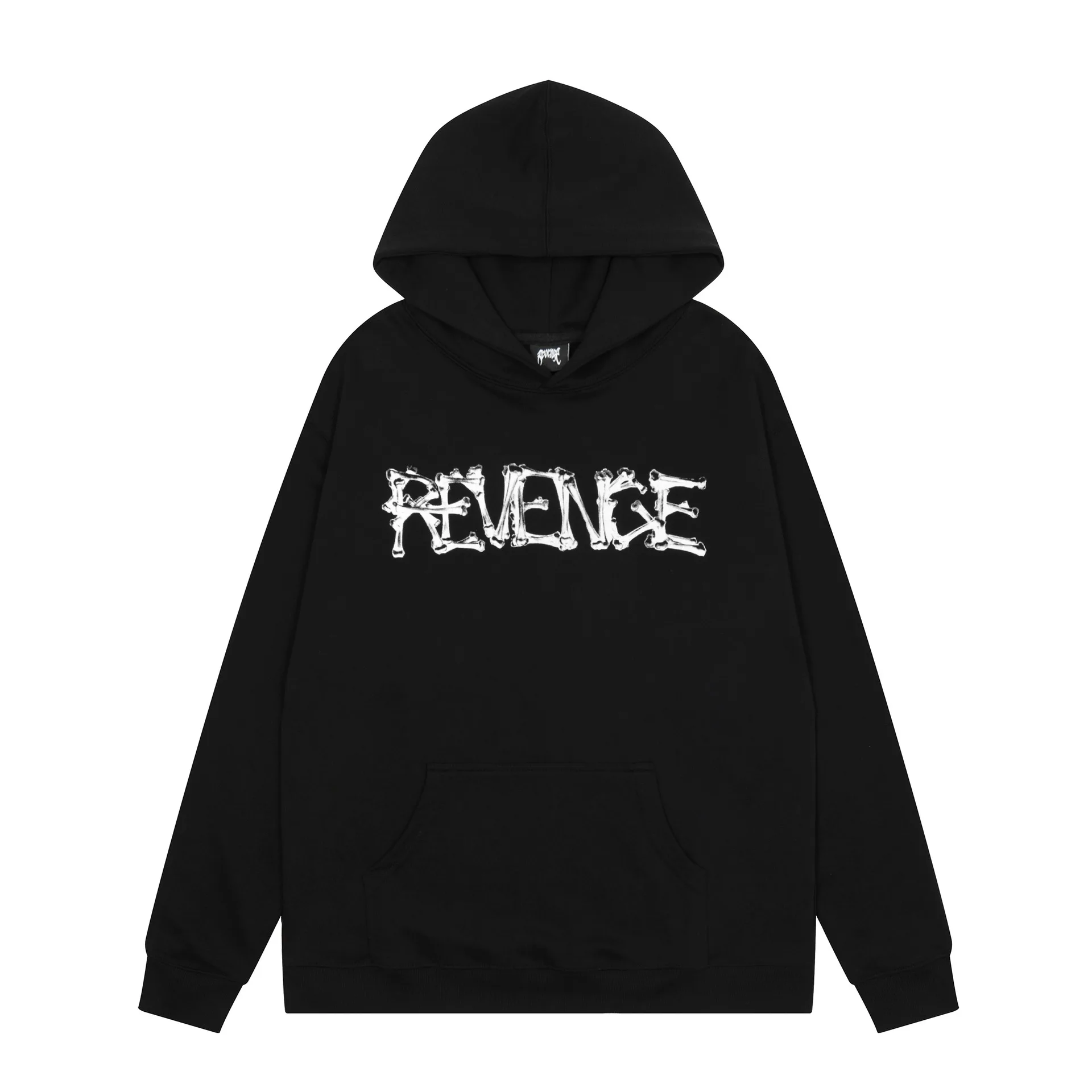 

New luxury 2022 REVENGE Bone Smoke Skull Pullover Hoodies Hoody hooded Sweatshirts velvet Cotton Drake Thick Fleece Street #15