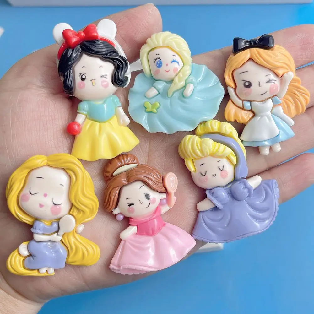 

Large Size Cute Princess Girls Flatback Resin Cabochons Scrapbook DIY Craft Embellishments Handmade Hair Accessories Parts