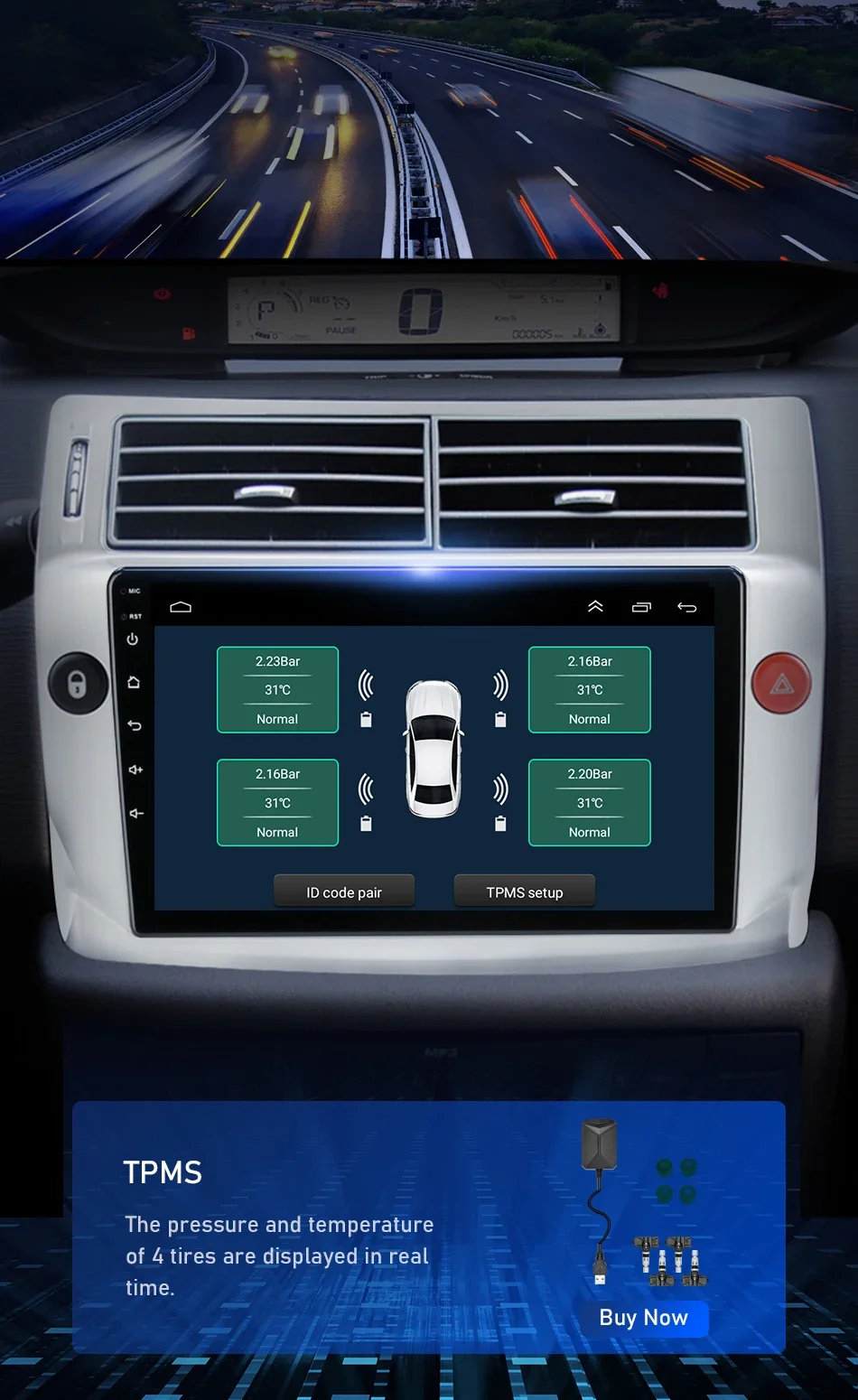Srnubi 2 Din Android Carplay Android Auto WIFI GPS BT SWC Universal Multimedia Player Für Citroen C4 C-Triomphe Quatre 2004-2009 – Detail 21