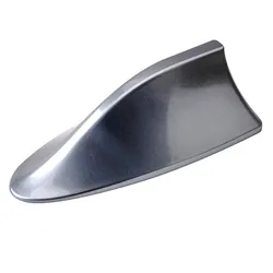 Shark Fin Car Radio Antenna - Sleek FM Signal Enhancer for Auto Exterior Styling (Type - Grey)