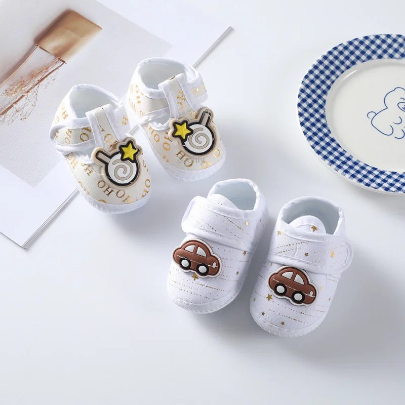 Child Princess Party Floral Soft Sole Boys Crib Shoes Newborn Baby Girl Anti-slip Prewalker Bowknot Booties First Walkers 0-18M 6