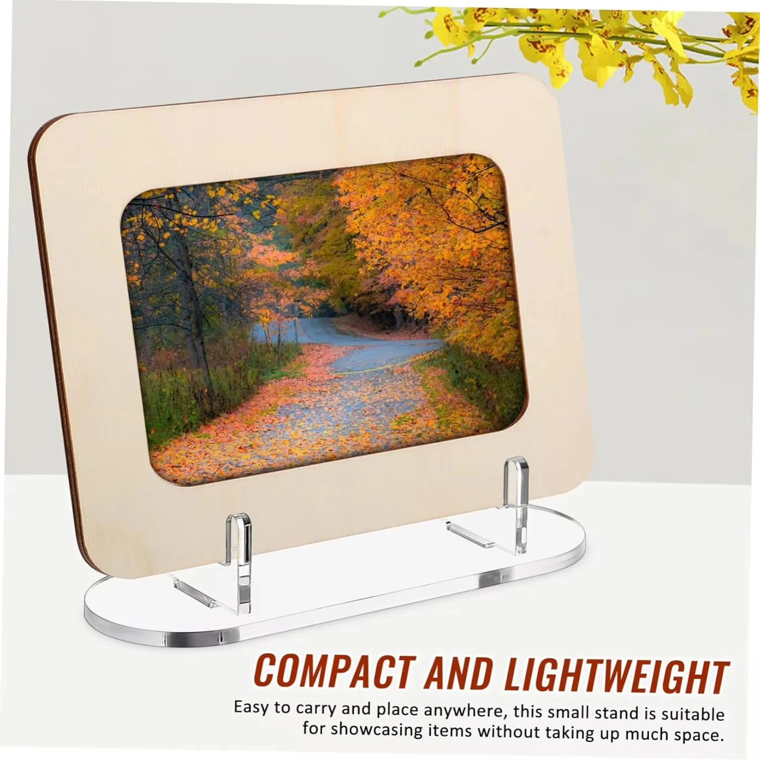 1pc Acrylic Clear Stand Acrylic Easel Display Stand Multi-functional Display for Plate Cards