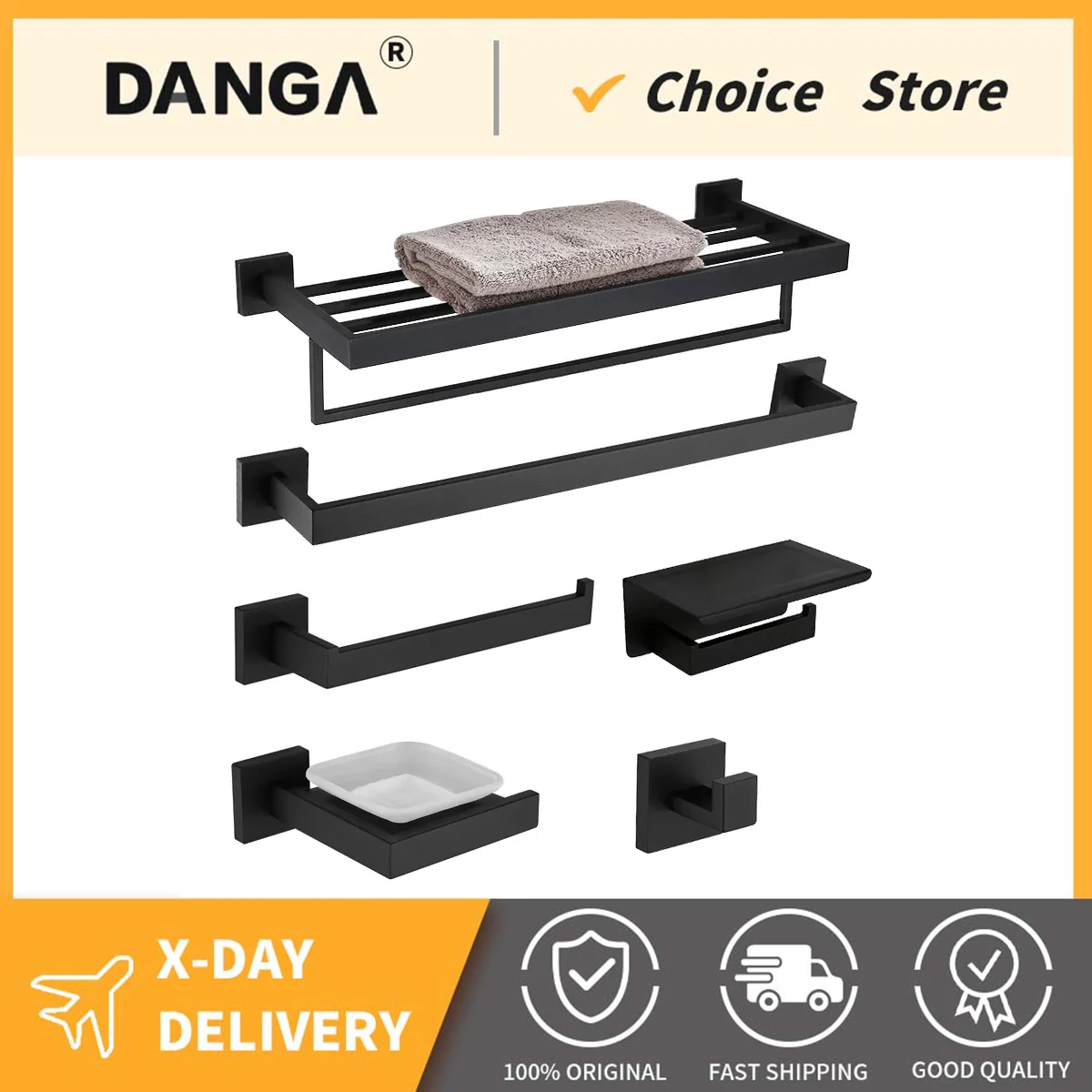 Bathroom Accessories Set Matte Black Wall Shelf Toilet Roll Paper Holder Robe Hook Hanger Towel Rail Bar Rack Ring Bath Hardware toilet paper holder towel hook bathroom hardware set bathroom hardware accessories