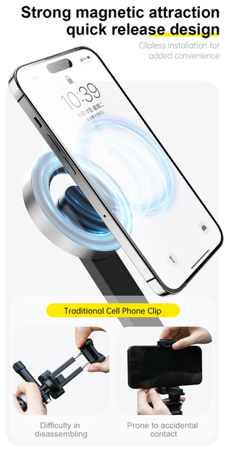 Selfie Stick Magnetico TELESIN 1,3m - Treppiede Bluetooth Per IPhone E Android Con MagSafe - Foto 9