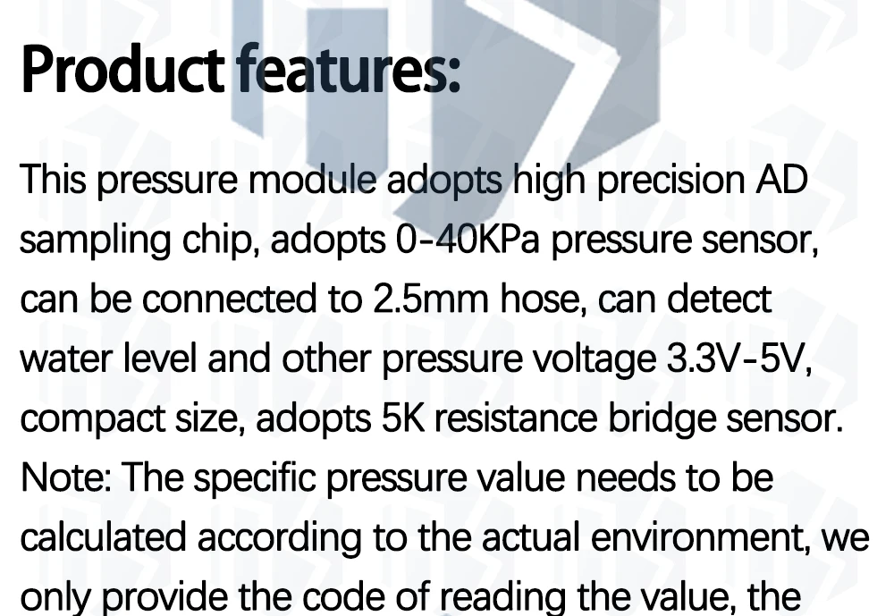 1 ~ 20 Stück DC 3,3 V 5V 0-40kPa Drucksensor modul verbinden 2,5mm Soft Tube Digital Liquid Water Level Controller Board für Arduino – Detail 4