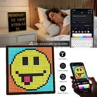USB Smart Dynamic Panel Lamp Desktop Decorative Pixel Screen RGB Mutil Color Options 64x64 Pixel 4096 LEDs Buletooth APP Control 1